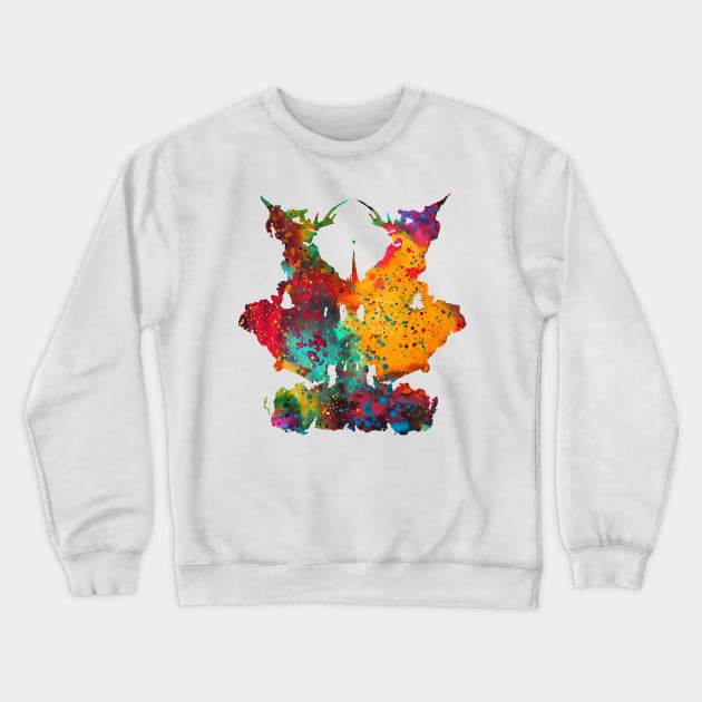 Rorschach inkblot test Crewneck Sweatshirt by erzebeth